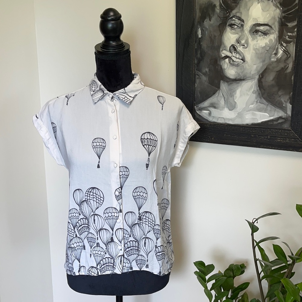 Zara Hot Air Balloon Blouse